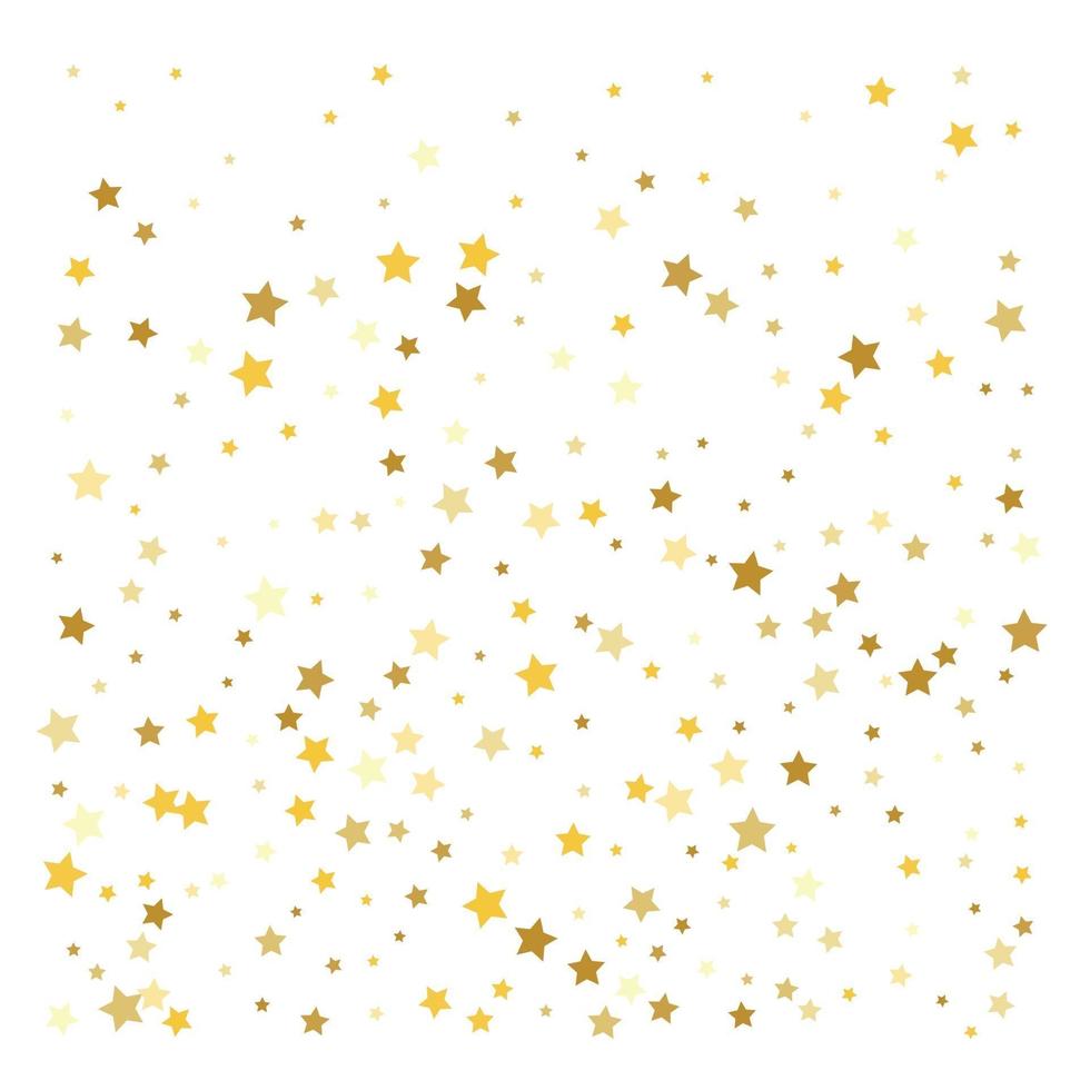 gold stars confetti celebration vector